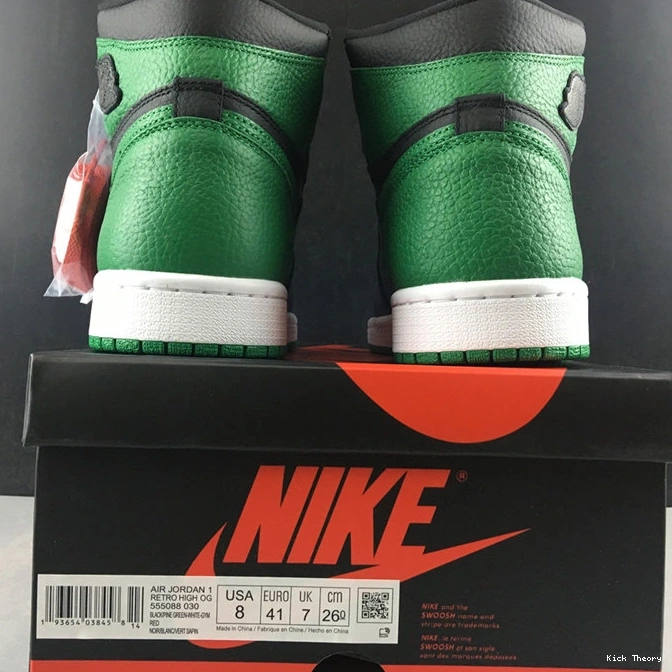 Kicktheory Refined Pine Retro 555088- 3775 Black Jordan1 Green 1014